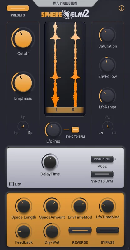 W. A. Production SphereDelay 2 Upgrade from SphereDelay interface