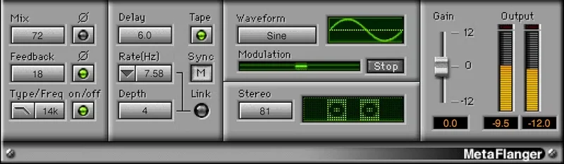 Waves MetaFlanger interface