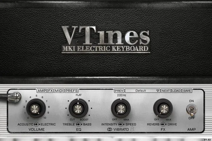 Acousticsamples VTines MK1 interface