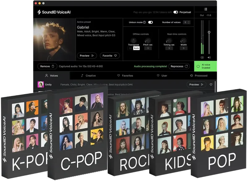 Sonarworks SoundID VoiceAI Perpetual License & Expansion Bundle interface
