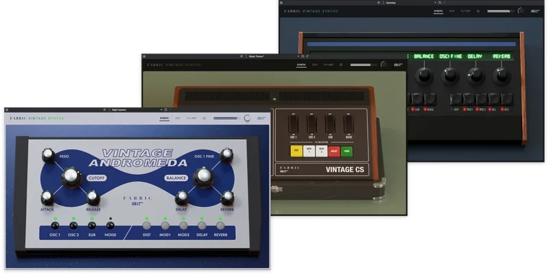 AIR Music Technology Fabric Vintage Synths Vol. 2 interface