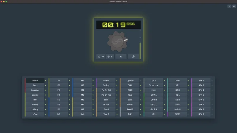 Fourier Audio Rewind (professional) interface