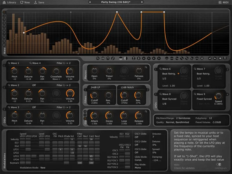 Cableguys Curve 2 interface