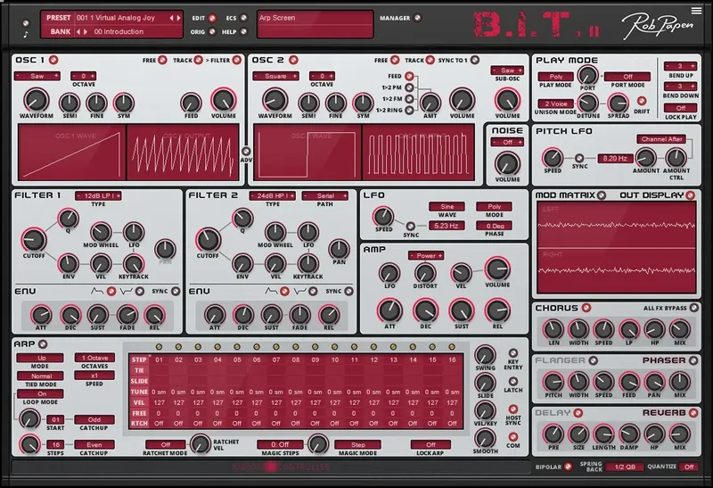 Rob Papen B.I.T. 2 Upgrade interface