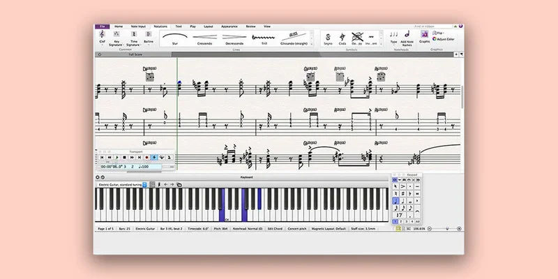 Avid Sibelius Artist 1-Year Subscription interface