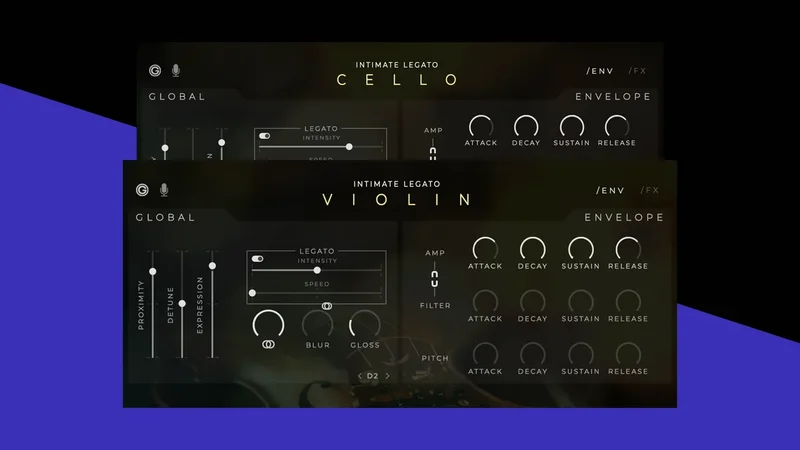 Sonixinema Intimate Legato Bundle interface