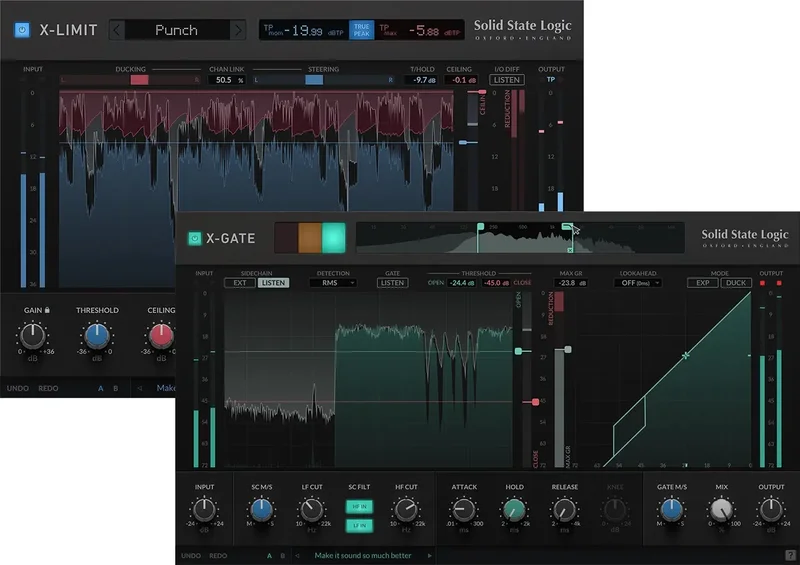 Solid State Logic SSL X-Limit and SSL X-Gate Bundle interface