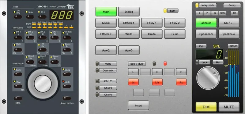 Neyrinck V-Mon 3 Surround Monitoring interface
