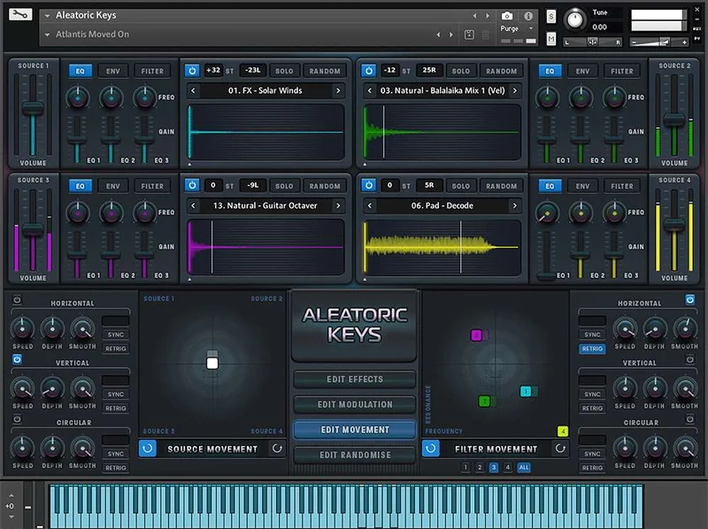 Loot Audio Aleatoric Keys interface