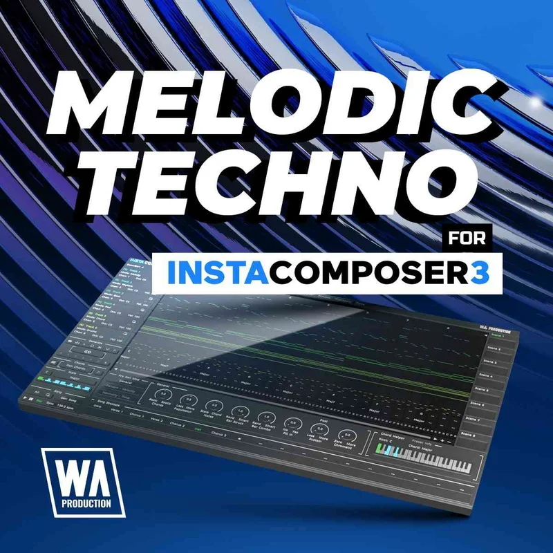 W. A. Production Melodic Techno for InstaComposer 3 interface