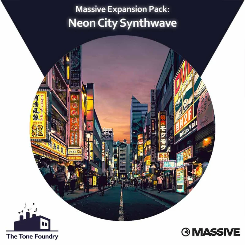 The Tone Foundry Massive Expansion: Neon City Synthwave interface