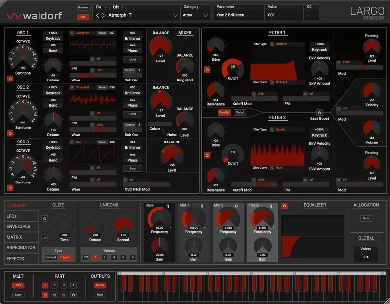 Waldorf Largo 2 interface