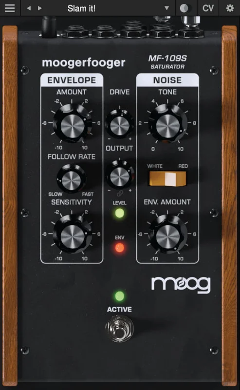 Moog Moogerfooger MF-109S Saturator interface