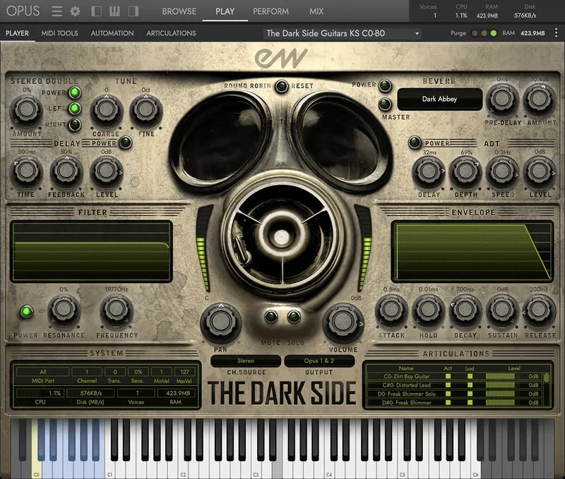 EastWest The Dark Side interface