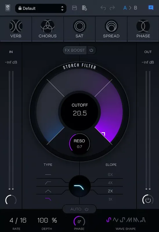 Slate Digital Storch Filter interface