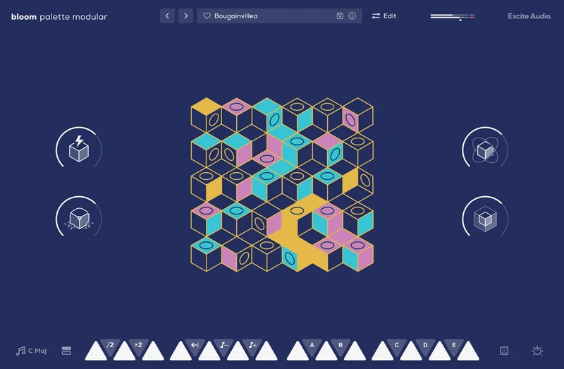 Excite Audio Bloom Palette Modular Upgrade from Bloom Palette Modular Lite interface