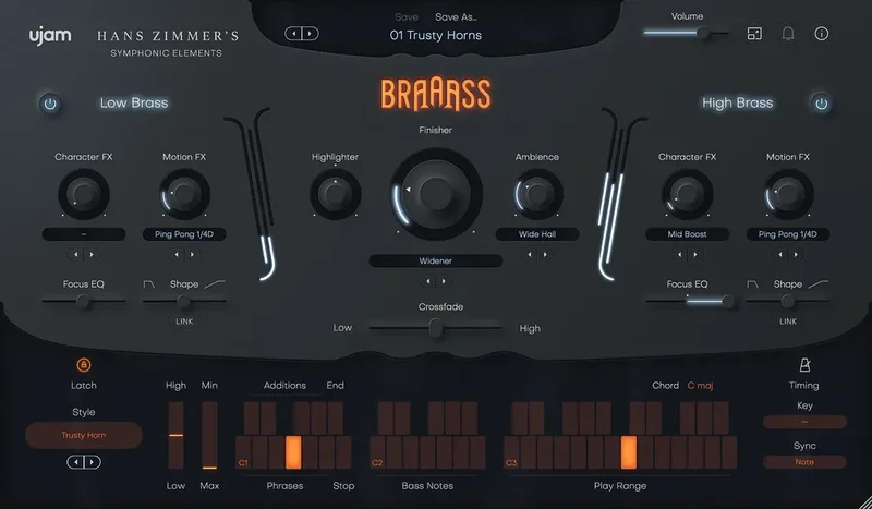 UJAM Symphonic Elements SE Bundle interface