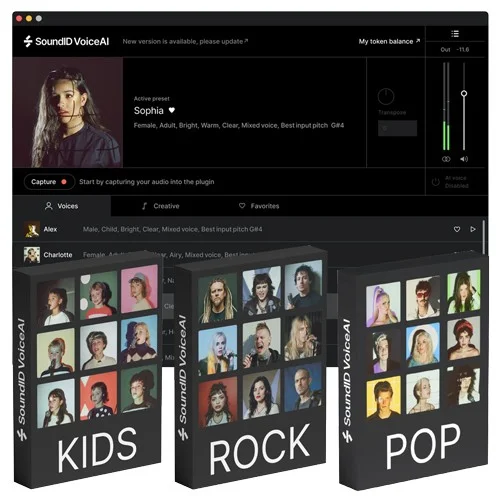 Sonarworks SoundID VoiceAI & Expansion Pack Bundle interface