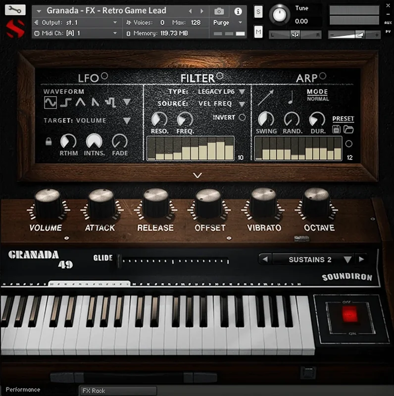 Soundiron Granada 49 interface
