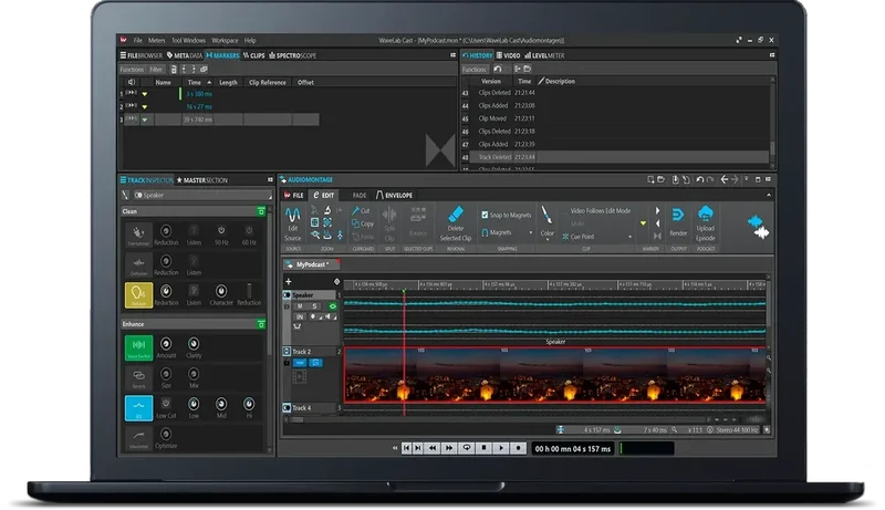 Steinberg WaveLab Cast 12 interface