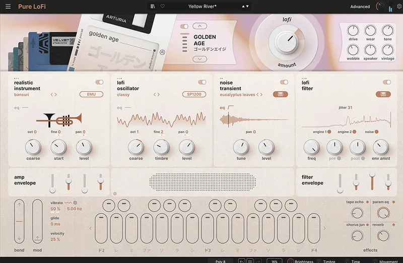 Arturia Pure LoFi interface
