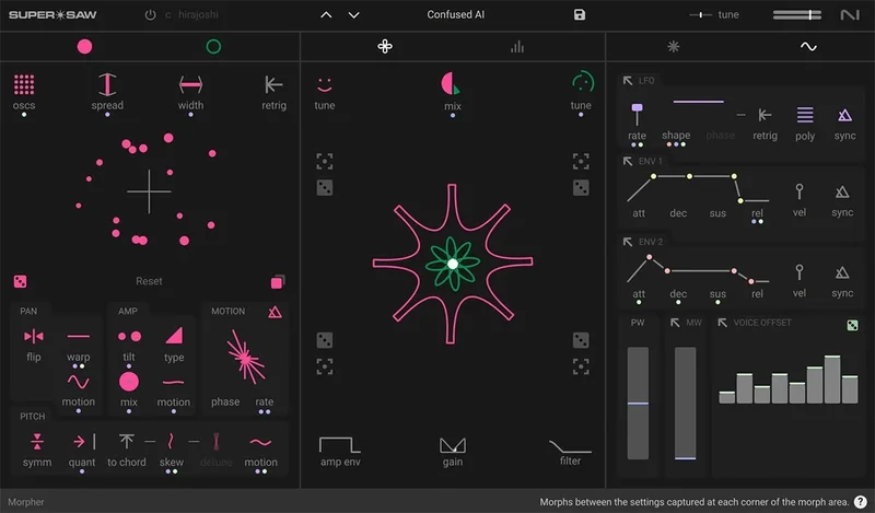 Native Instruments SuperStarSaw interface