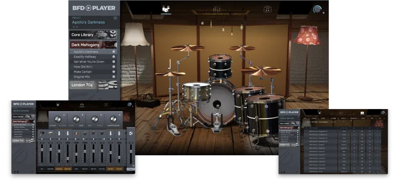 BFD Dark Mahogany (for BFD Player) interface