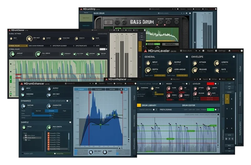 MeldaProduction MDrumBundle interface