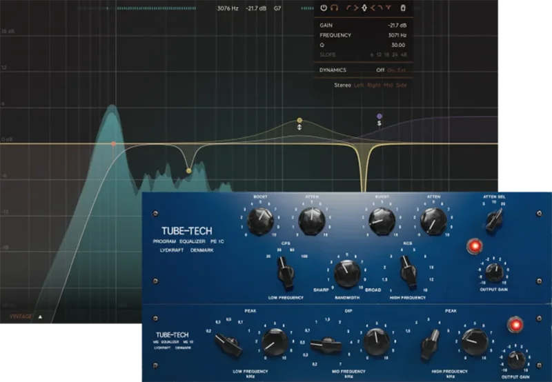 Softube Equalizers & Tube-Tech Equalizers mk II Bundle interface