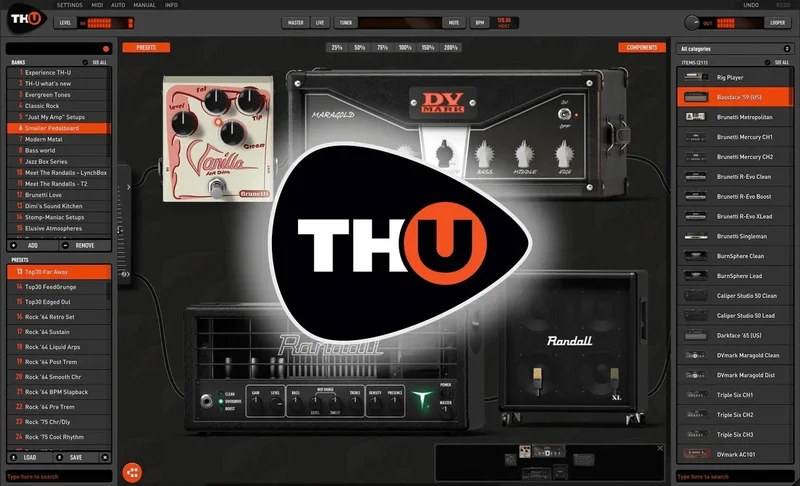 Overloud THU Rock Edition v2 interface