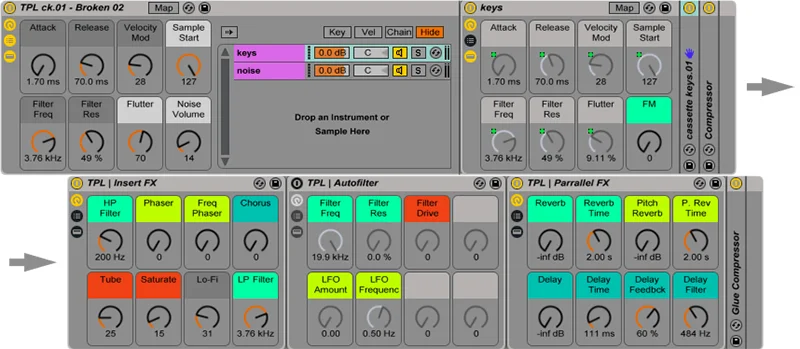 THEPHONOLOOP Cassette Keys.01 for Ableton interface