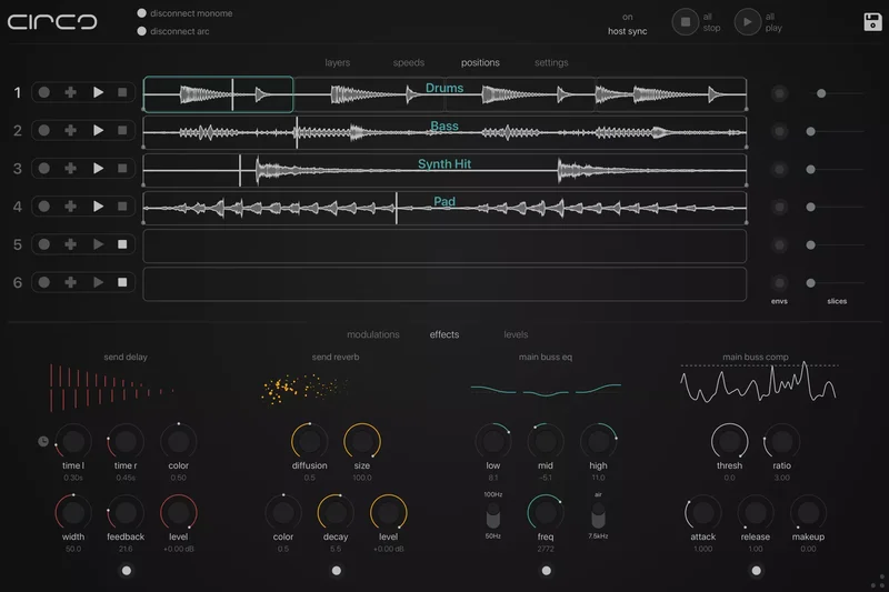 Audio Damage Circa Creative Looper interface