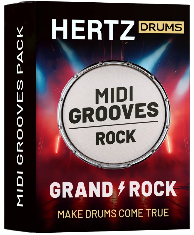 Hertz Drums Grand Rock MIDI Grooves interface