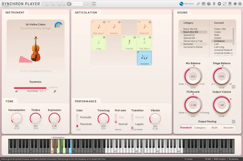 VSL Synchron Duality Strings Bundle interface