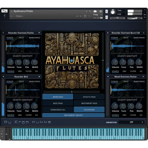Ergo Kukke Ayahuasca Flutes interface