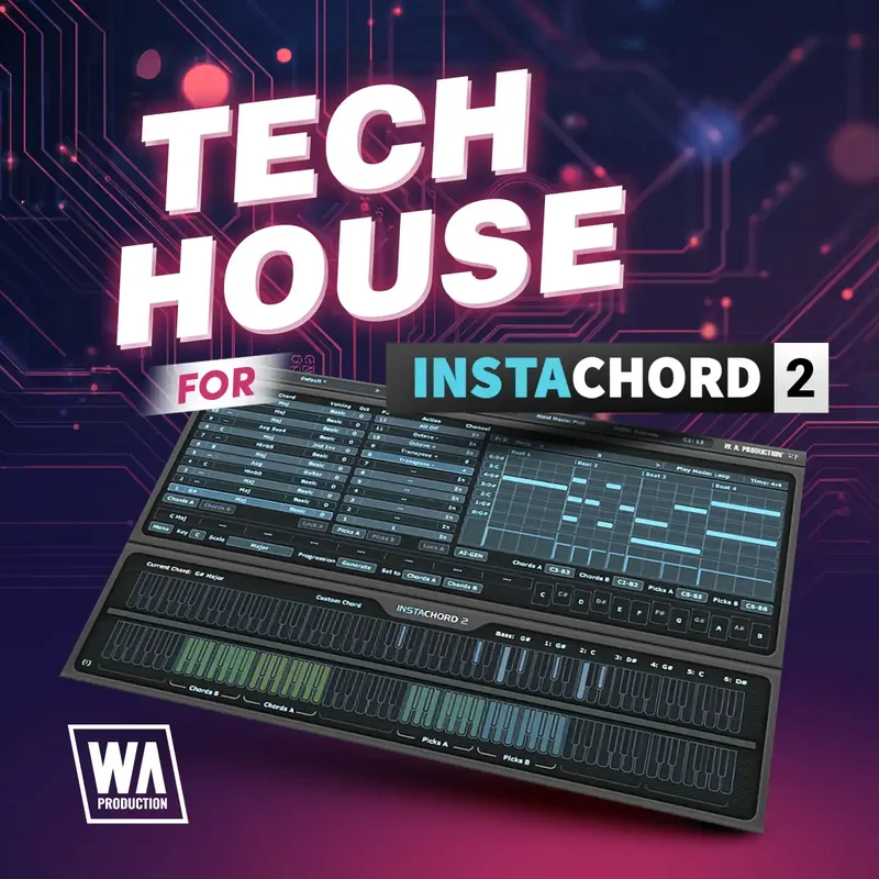 W. A. Production Tech House for InstaChord 2 interface