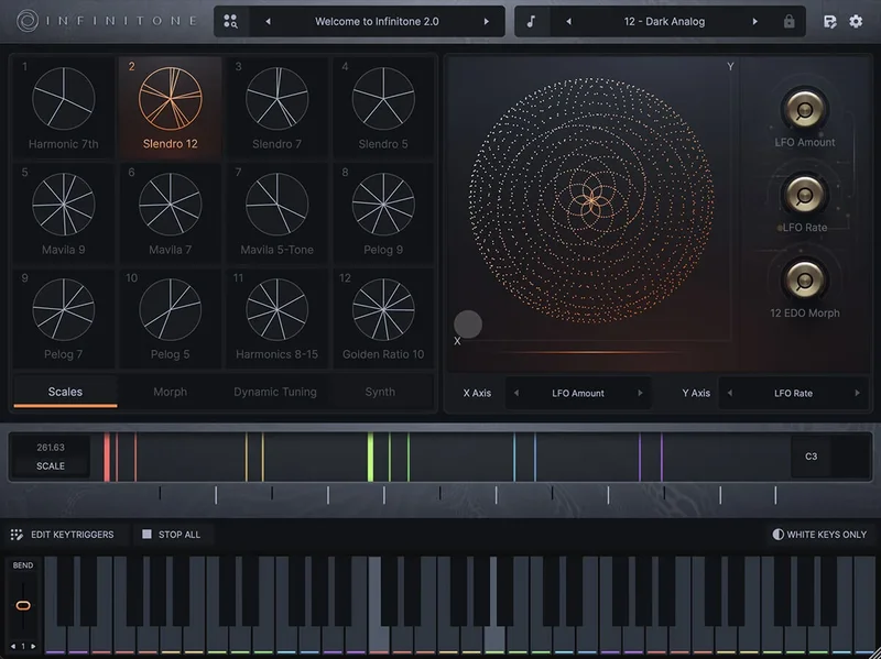 Infinitone 2 interface
