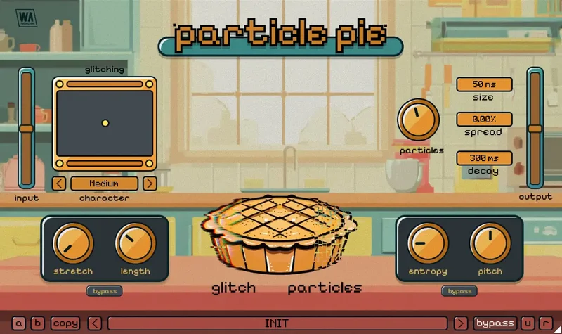 W.A. Production Particle Pie interface