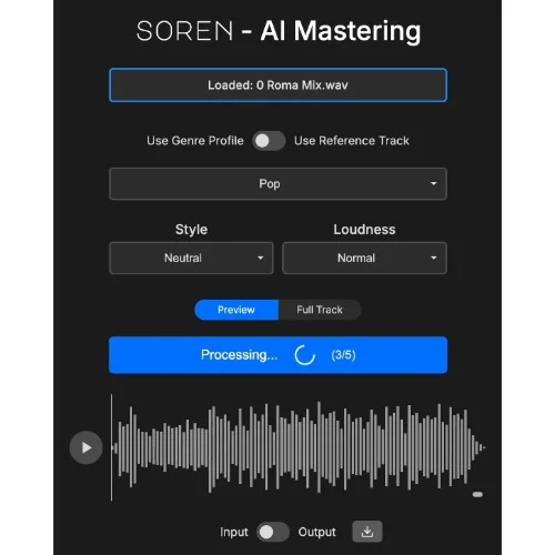 Rast Sound Soren interface
