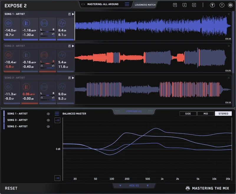 Mastering The Mix EXPOSE 2 Upgrade from EXPOSE 1 interface