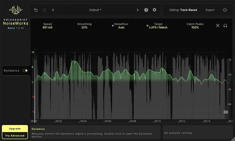 NoiseWorks Audio VoiceAssist Basic interface