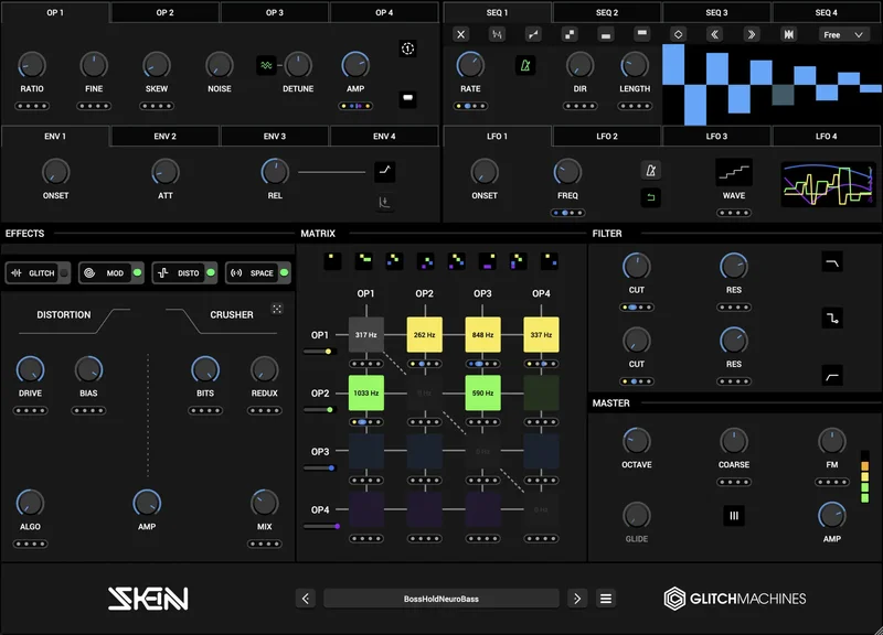 Glitchmachines Skein interface