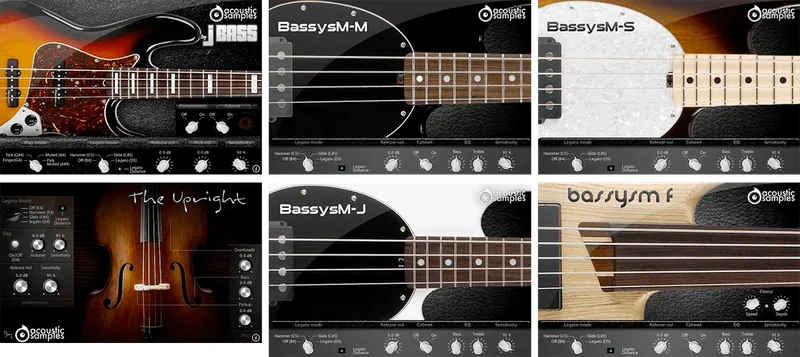 Acousticsamples AS Bass Collection interface