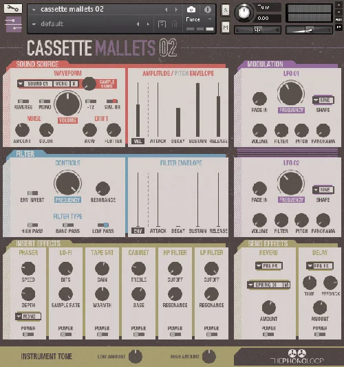 THEPHONOLOOP Cassette Mallets.02 for Kontakt interface