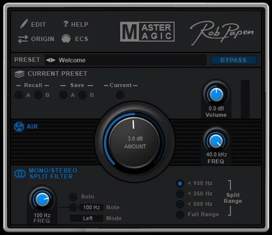 Rob Papen RP-MasterMagic interface