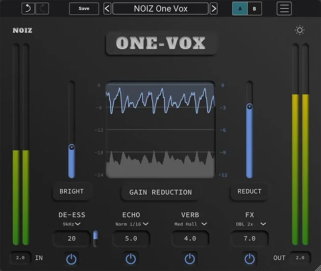 KIT Plugins Noiz One Vox interface