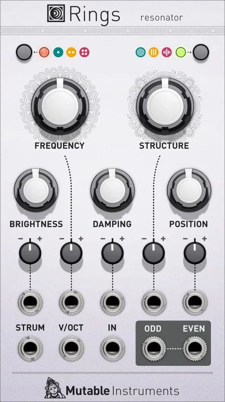 Softube Modular Add-On: Mutable Instruments Rings interface
