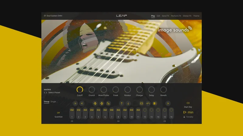 Image Sounds Soul Guitars interface