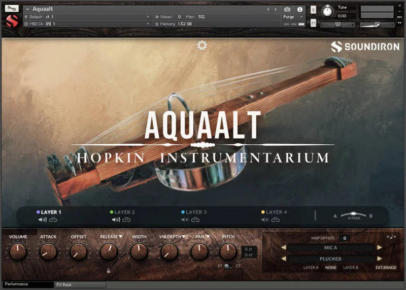 Soundiron Hopkin Instrumentarium: Aquaalt interface