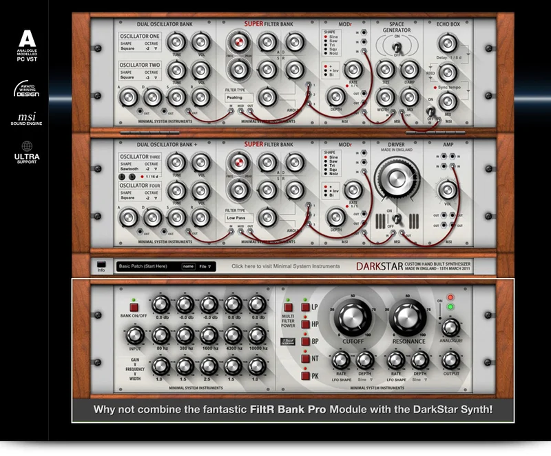 Minimal System Group Darkstar interface